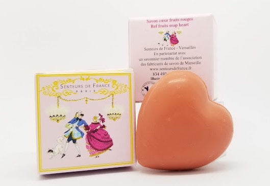 Versailles Masked Ball Red Fruits Scented Heart Soap - 25g