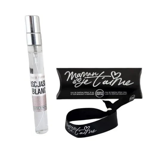 Maman, Je T'aime! Mom, I Love You! Mistery Amber Eau de Parfum Gift Set, 10ML Spray and Satin Ribbon Bracelet